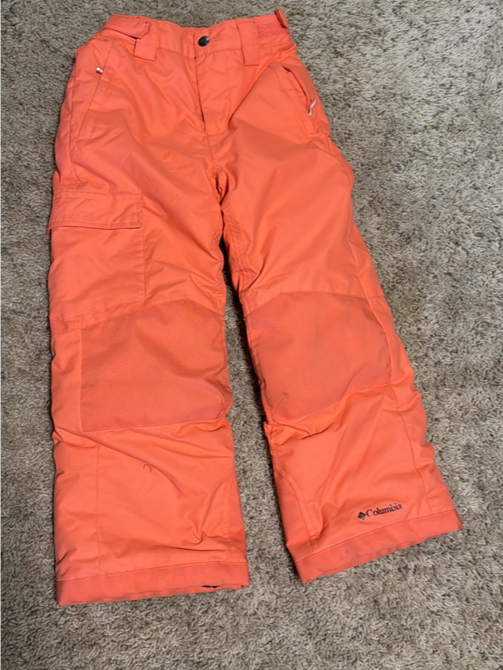 Columbia Kids Bright Orange Snow Pants - Insulated Winter